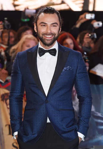 Aidan Turner na premierze w Londynie