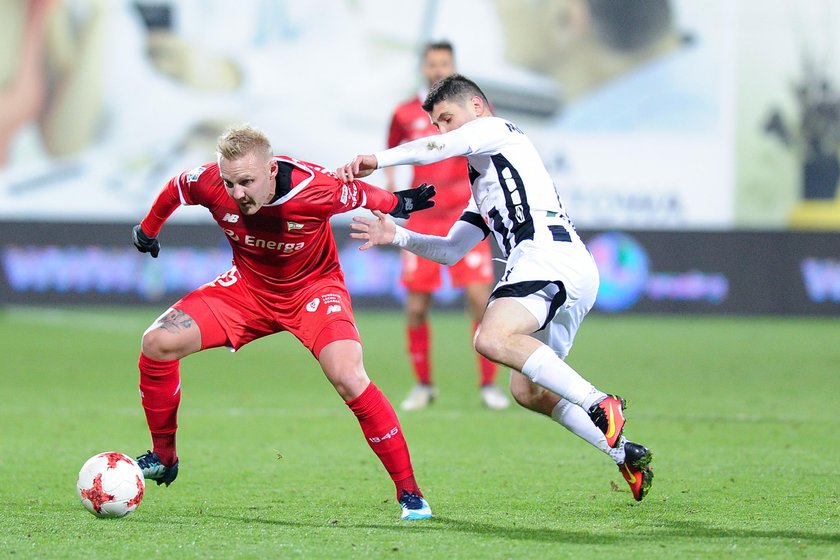 Pilka nozna. Ekstraklasa. Sandecja Nowy Sacz - Lechia Gdansk. 16.12.2017