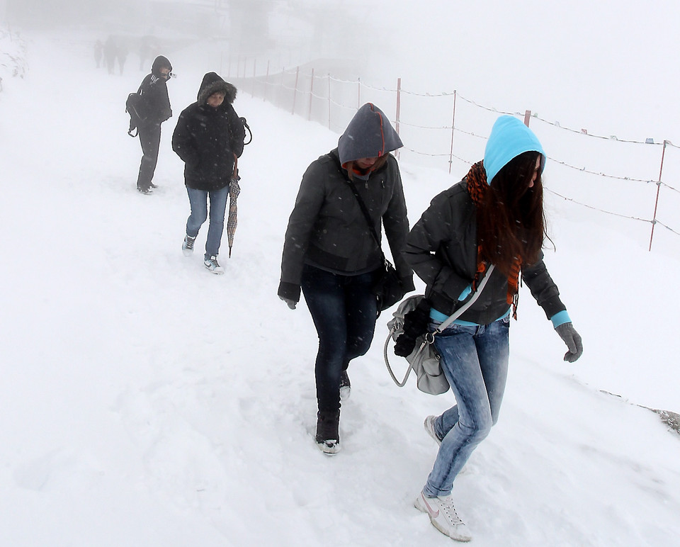 ZAKOPANE KASPROWY WIERCH OPADY ŚNIEGU