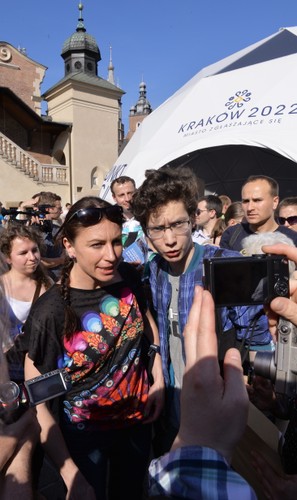 Narodowcy kontra Justyna Kowalczyk. Protestowali przed jej namiotem