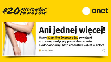 Akcja #20milionówpowodów, bo w Polsce żyje niemal 20 mln kobiet