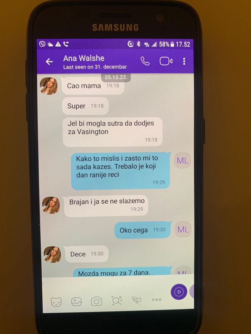 prepiska Ane Volš sa majkom