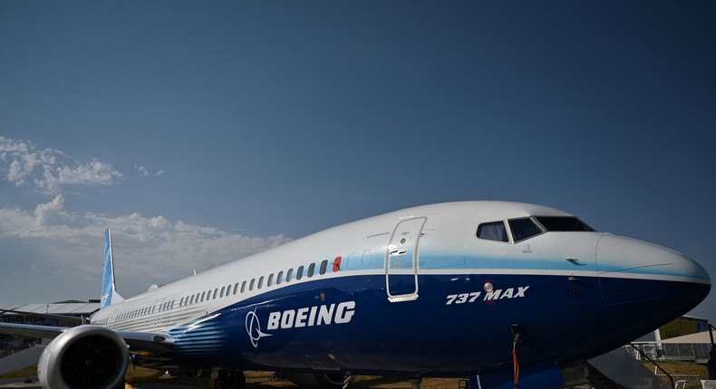 A Boeing 737 Max.JUSTIN TALLIS/AFP via Getty Images