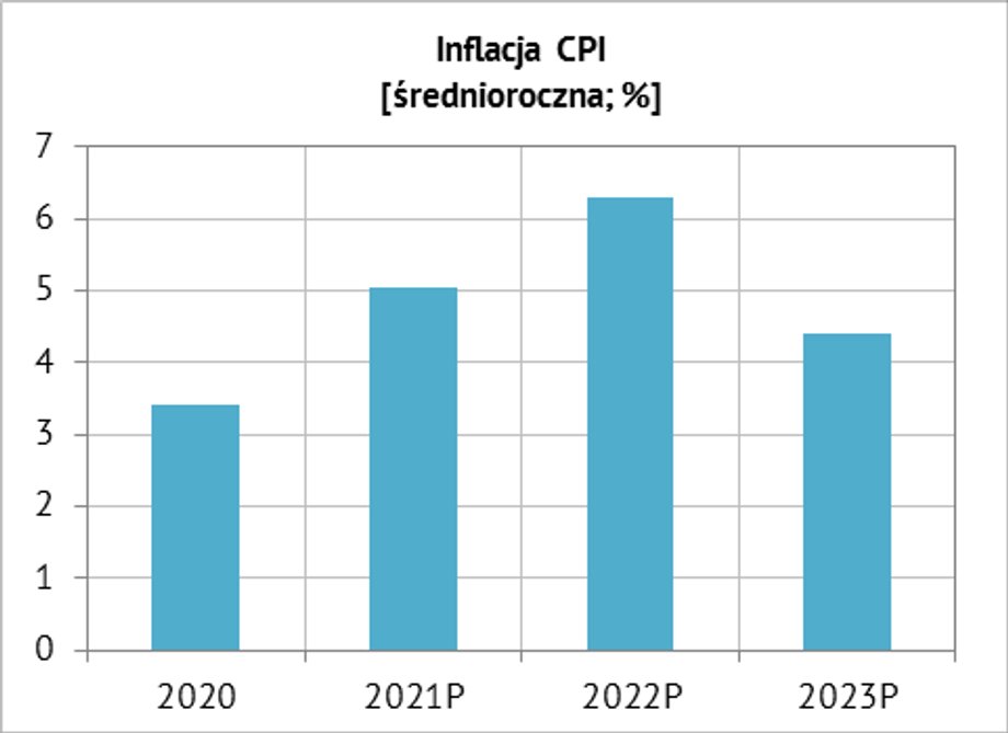 Eksperci EKF szacują, że w przyszłym roku średnioroczna inflacja będzie znacząco wyższa niż w roku bieżącym
