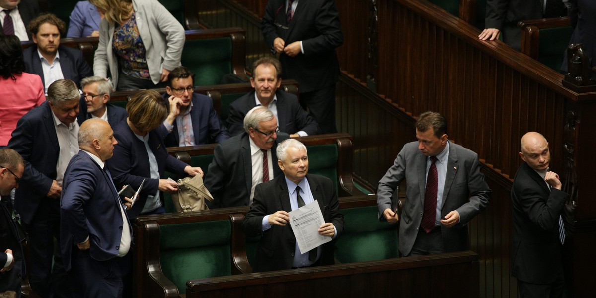 Sejm w noc z 18 na 19 lipca, w trakcie prad nad ustawą o Sądzie Najwyższym