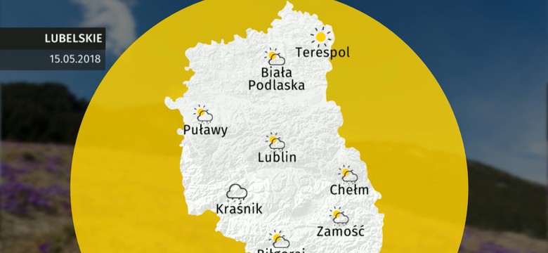 Prognoza pogody dla woj. lubelskiego - 15.05