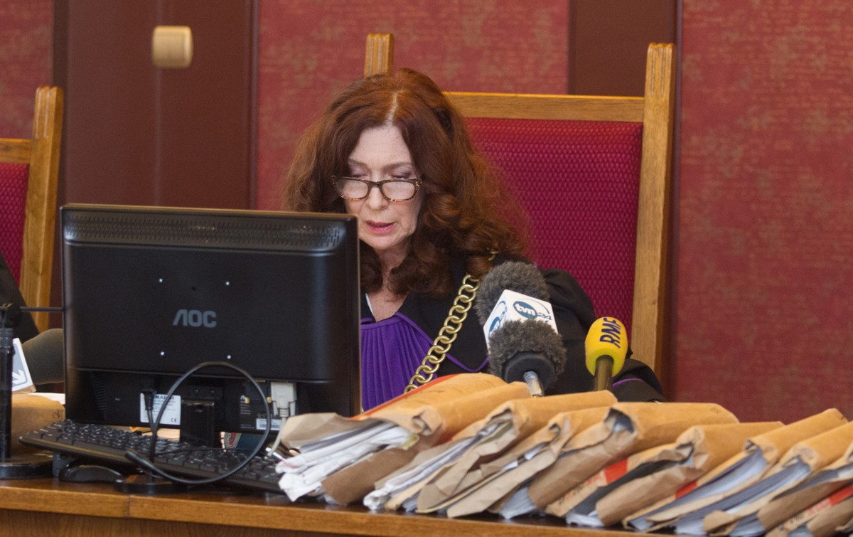 Sędzia Bożena Summer-Brason ogłasza wyrok Sądu Apelacyjnego w Katowicach, w sprawie Katarzyny Waśniewskiej
