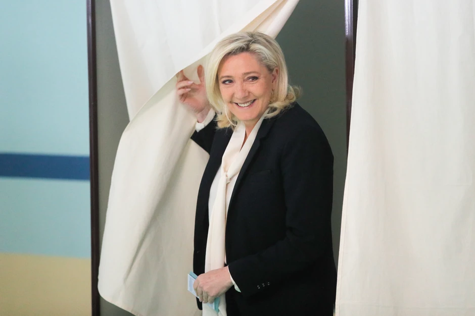 Marin Le Pen na glasanju