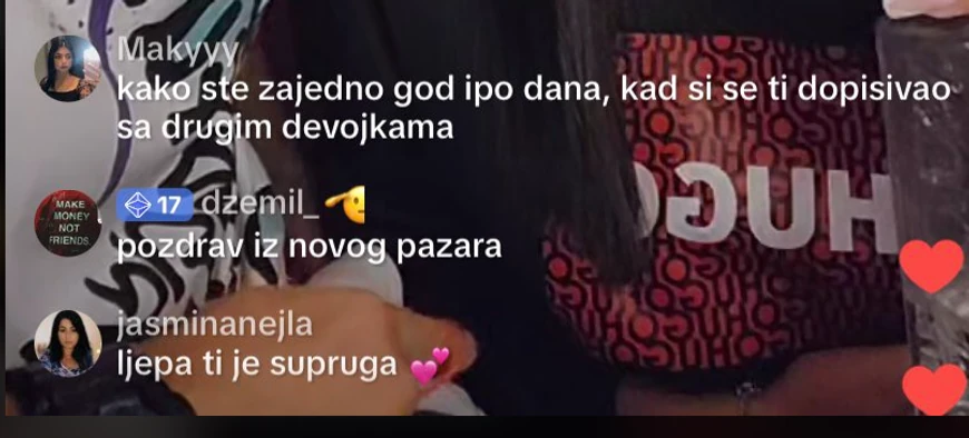 Komentar na tik-tok lajvu Dejana Dragojevića