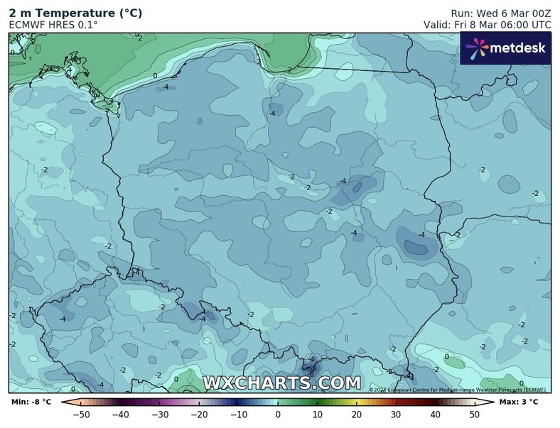 W nocy wszędzie chwyci kilkustopniowy mróz