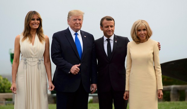 Melanija Donald Trap Emanuel Brižit Makron Tanjug AP