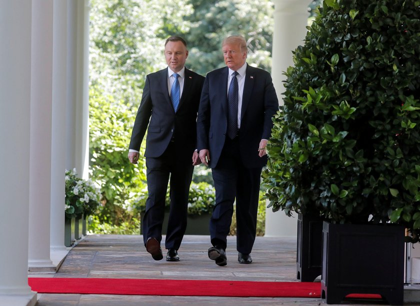 U.S. President Trump and Poland's President Duda hold joint news conference at the White House in Wa