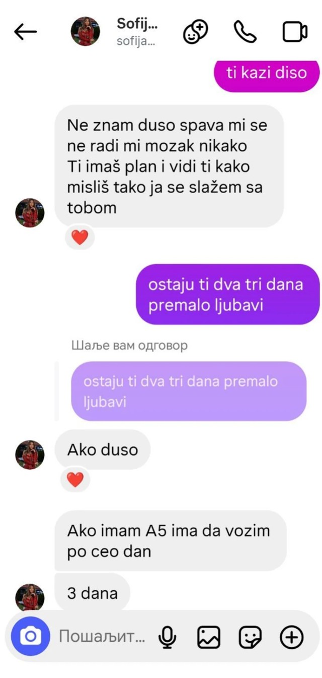 Sofijine prepiske sa Danetom