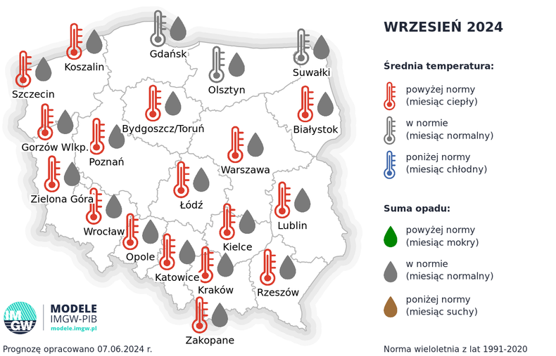 Wrzesień w tym roku będzie prawdopodobnie przedłużeniem lata