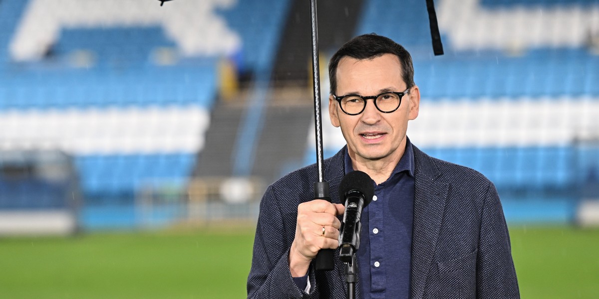 Mateusz Morawiecki na finiszu kampanii wyborczej obiecuje miliony na stadion piłkarski śląskiego klubu