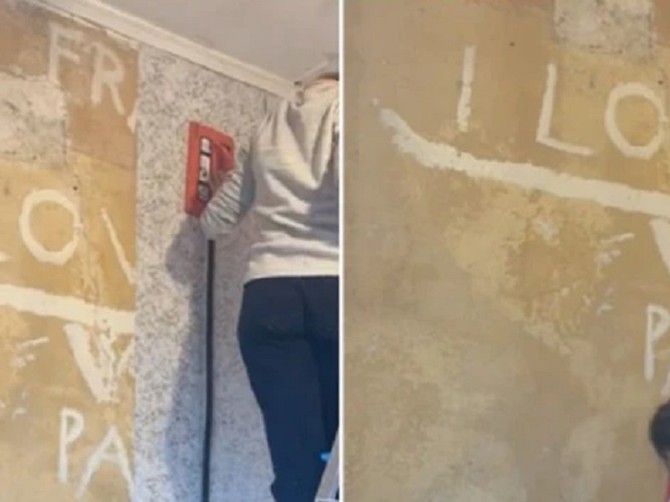 Renovirala kuću pa ispod tapeta našla šok poruku, evo šta je bilo ispisano preko celog zida