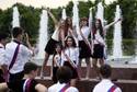 RUSSIA SCHOOLS (Last Ring ceremony marking last school day)