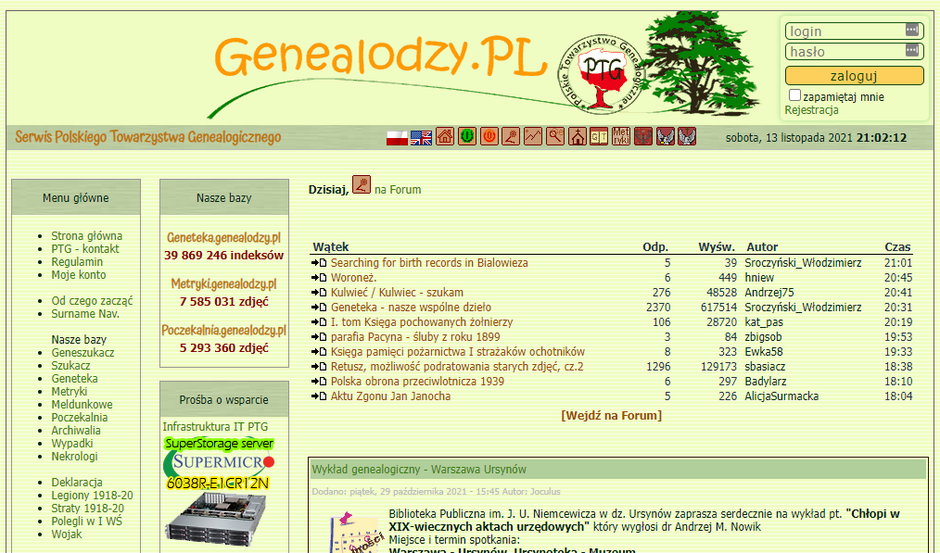 Serwis Genealodzy.pl - jedno z wielu miejsc pomocnych dla tych, którzy chcą poznać własnych przodków