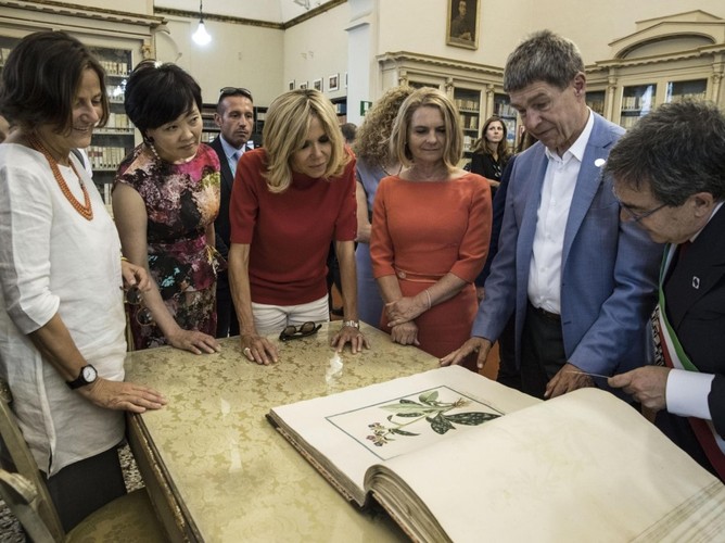 Małgorzata Tusk i Brigtte Macron