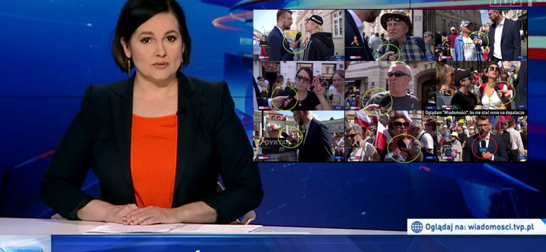 "Odważny reporter bez kostki TVP". Kontrowersje wokół materiału "Wiadomości" z marszu
