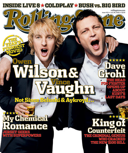 Vince Vaughn i Owen Wilson na okładce Rolling Stone