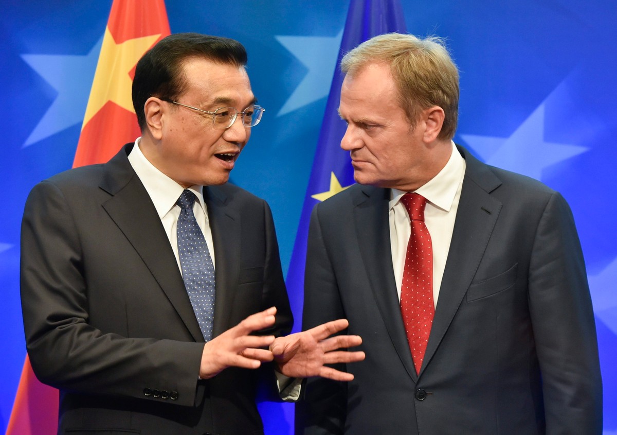 Donald Tusk i Li Keqiang