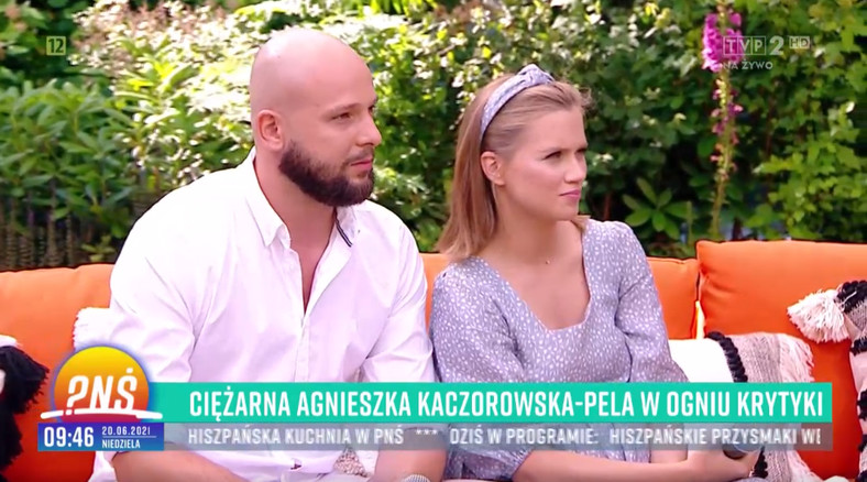 Maciej Pela i Agnieszka Kaczorowska-Pela w "Pytaniu na śniadanie"