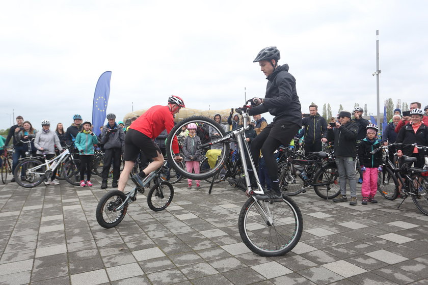 Rowerzyści świętowali 3 rocznicę otwarcia tunelu pod Martwą Wisłą