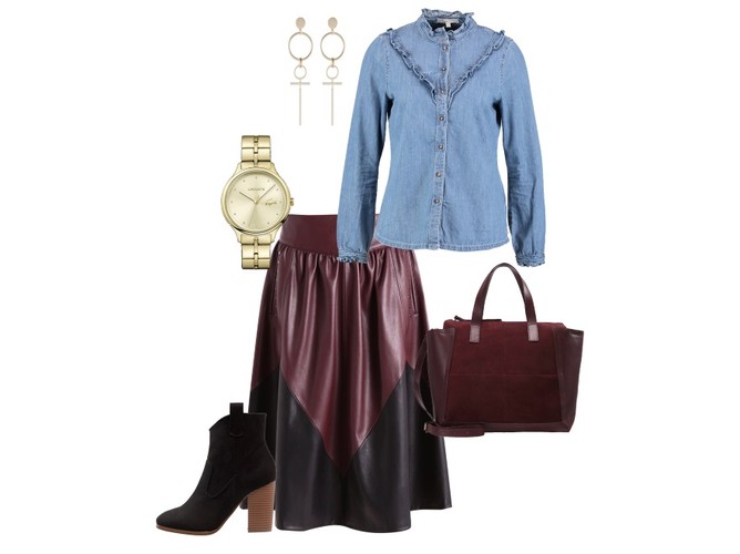 STYLIZACJE z dżinsową koszulą