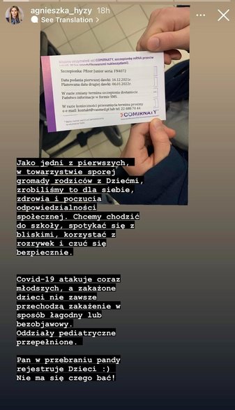 InstaStories Agnieszki Hyży