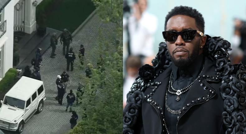 P Diddy home raided