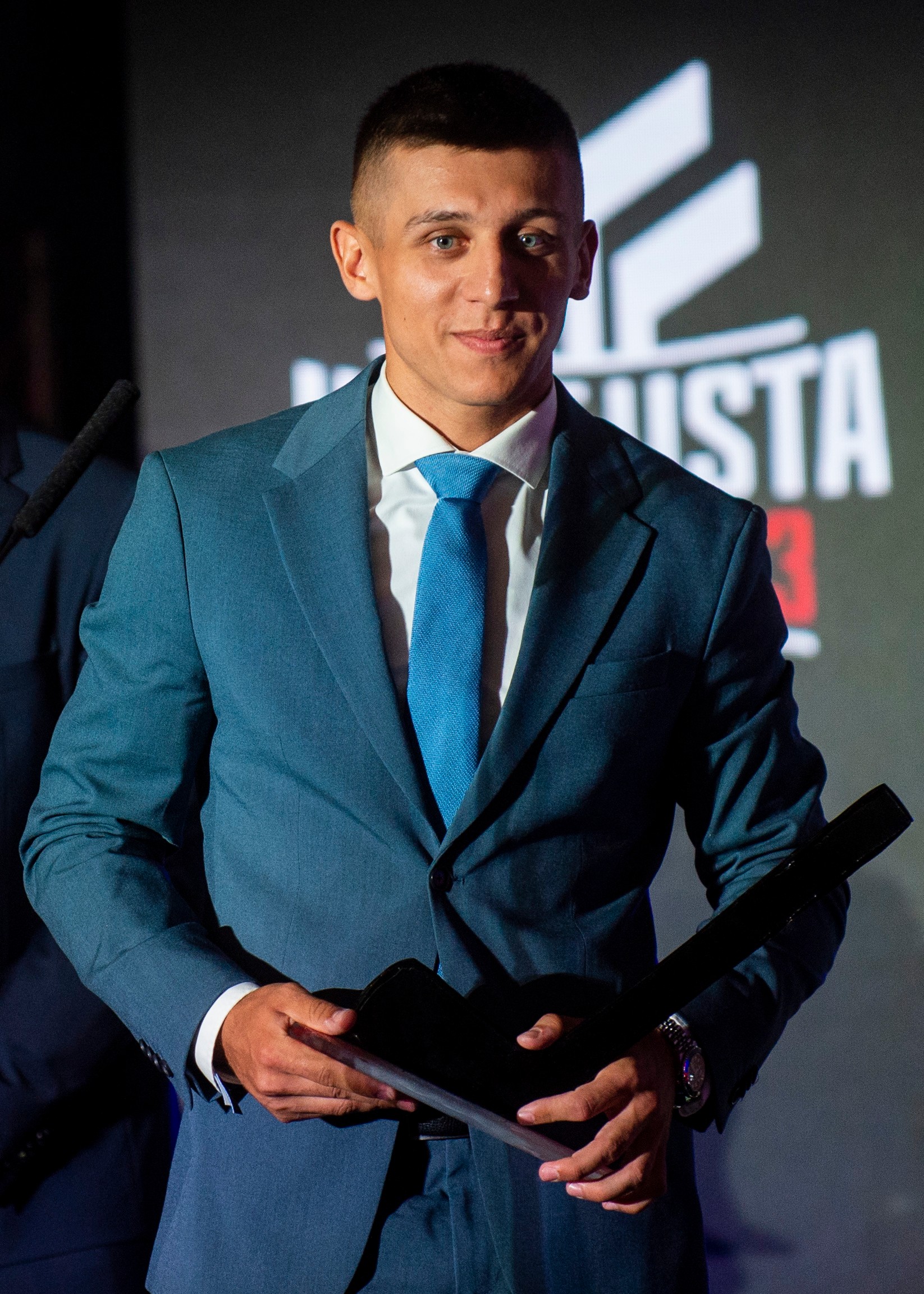 Slovenský hokejista Martin Fehérváry získal ocenenie Najlepší obranca (Cena Róberta Švehlu) počas vyhlásenia ankety Hokejista roka 2023.