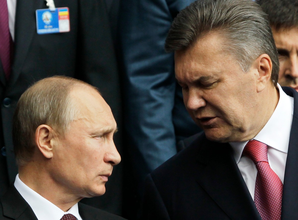 Władimir Putin i Wiktor Janukowycz