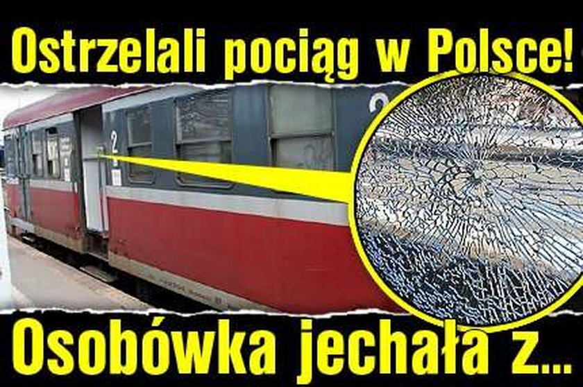 Ostrzelali pociąg w Polsce! Osobówka jechała z...