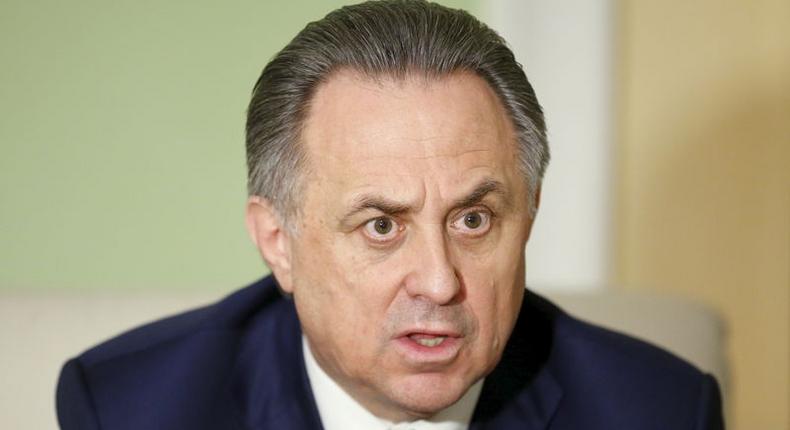 Russian Sports Minister Vitaly Mutko speaks during an interview with Reuters in Moscow, Russia, March 11, 2016.   REUTERS/Maxim Zmeyev
