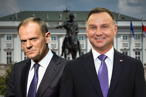 Sondaż wybory prezydenckie Andrzej Duda Donald Tusk