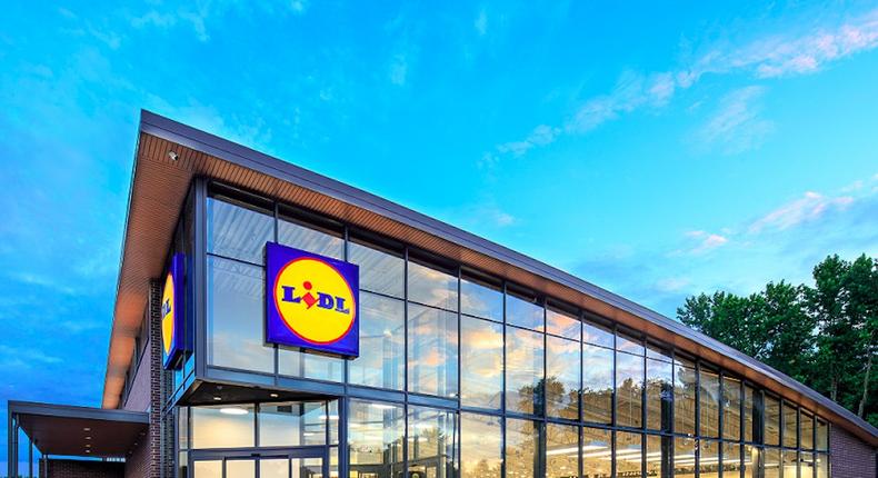 A rendering of Lidl's first US store in Fredericksburg, Virginia.