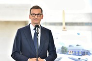  Premier Mateusz Morawiecki na konferencji prasowej w Łagiewnikach