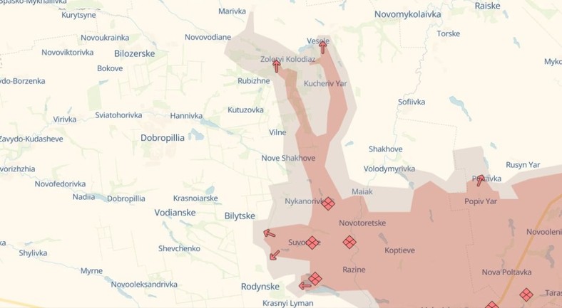 Sytuacja na froncie pod Pokrowskiem