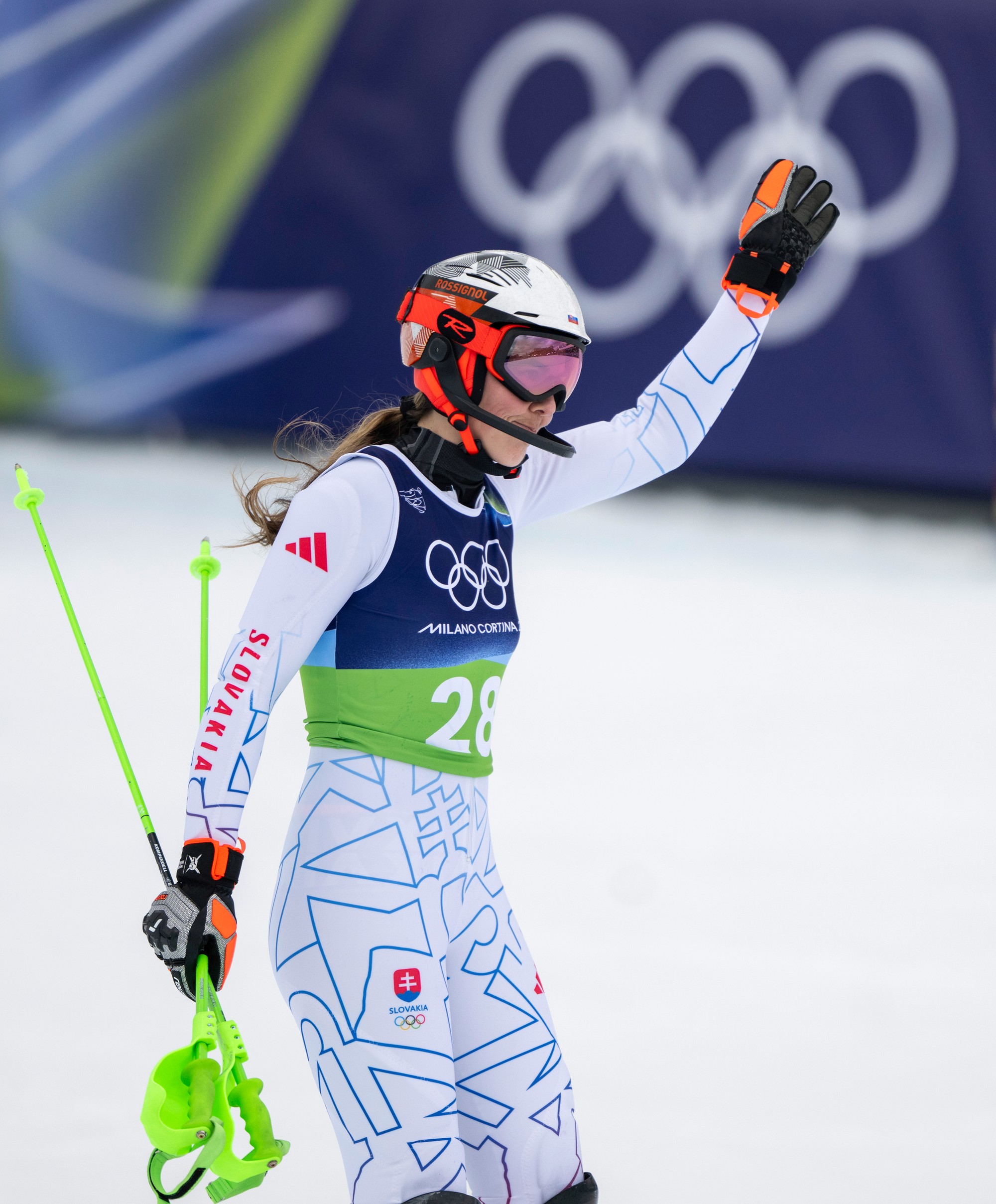Slovenská lyžiarka Petra Vlhová na ZOH 2026.