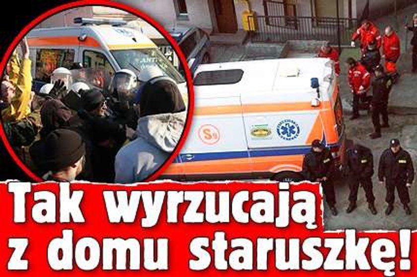 Tak wyrzucają z domu staruszkę! ZDJĘCIA