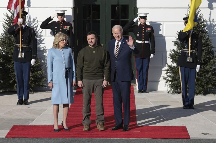 Zelenszkij és Joe Biden első találkozása az Egyesült Államokban / Fotó: Northfoto