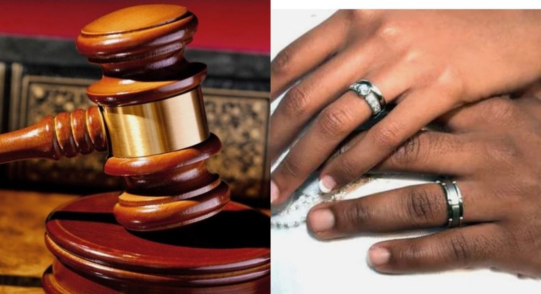 Court dissolves 18-month-old marriage because wife beats husband.