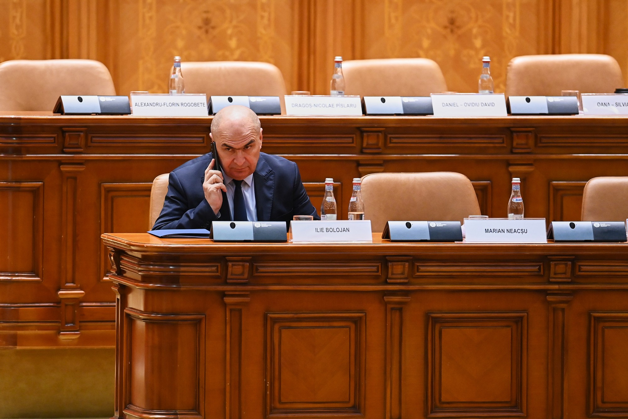Poslanci rumunského parlamentu. 