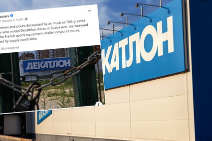 Decathlon nie chciał zamknąć sklepów w Rosji. Teraz jest do tego zmuszony 