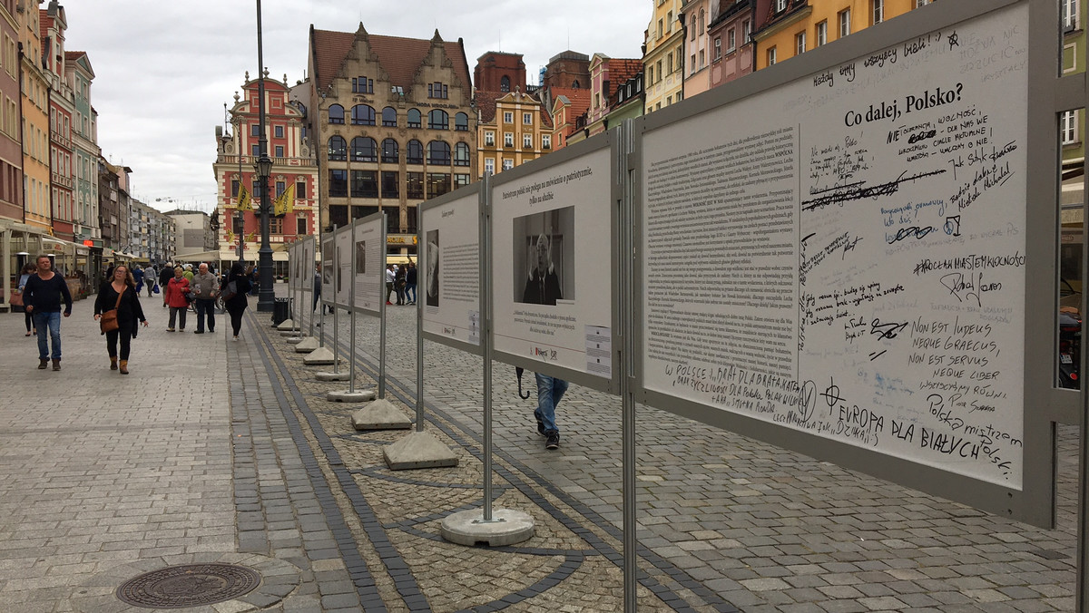 Wystawa "Wolność jest w nas" wróciła na wrocławski Rynek