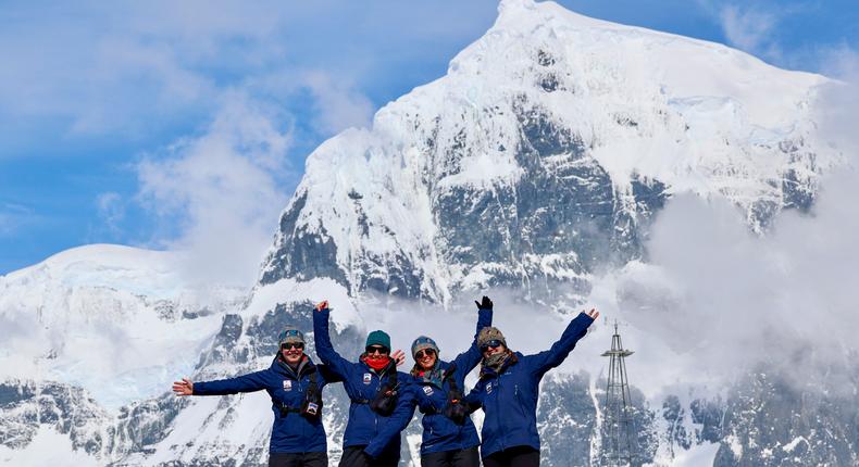 Lucy Bruzzone, Clare Ballantyne, Mairi Hilton, and Natalie Corbett were the four women chosen by the UK Antarctic Heritage Trust to join the 2022/23 Port Lockroy team.Keirron Tastagh