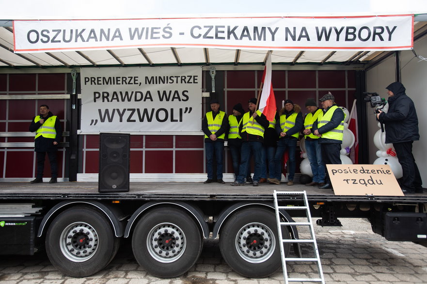 Protest rolników w Czerniczynie.
