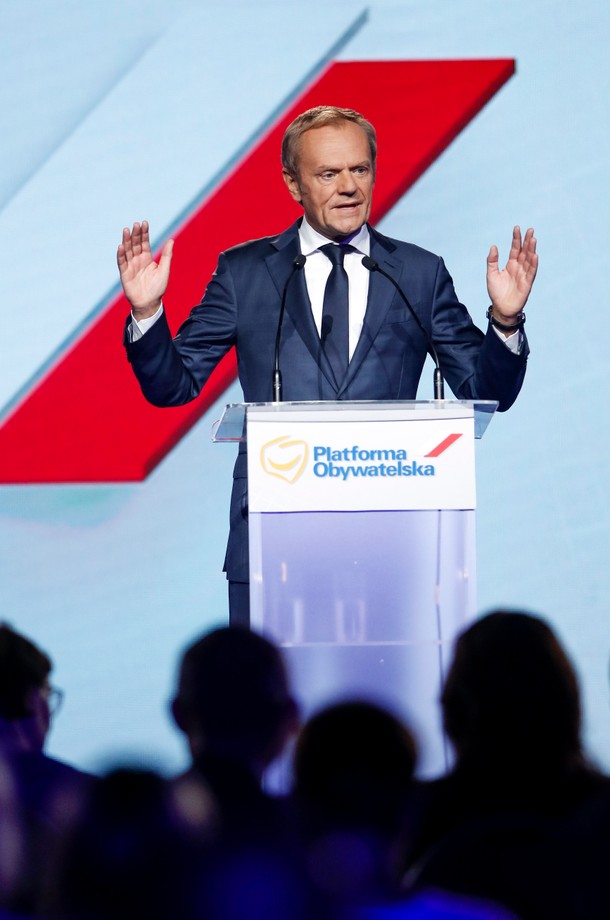 Donald Tusk przemawia na Radzie Krajowej PO, Warszawa, 3 lipca 2021 r.