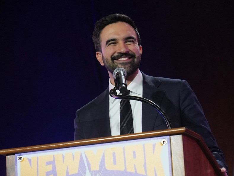 Zohran Mamdani is projected to defeat former Gov. Andrew Cuomo and GOP candidate Curtis Sliwa in the NYC mayoral election.Selcuk Acar/Anadolu via Getty Images
